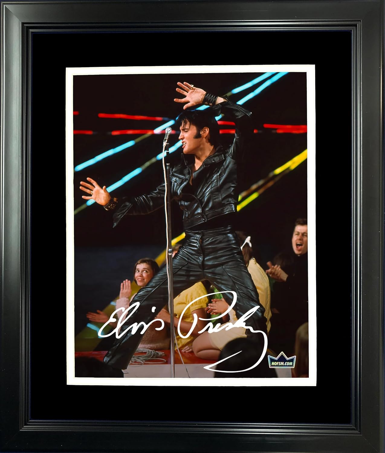 Photographs - Framed Elvis Presley Facsimile Laser Engraved Signature Auto 12