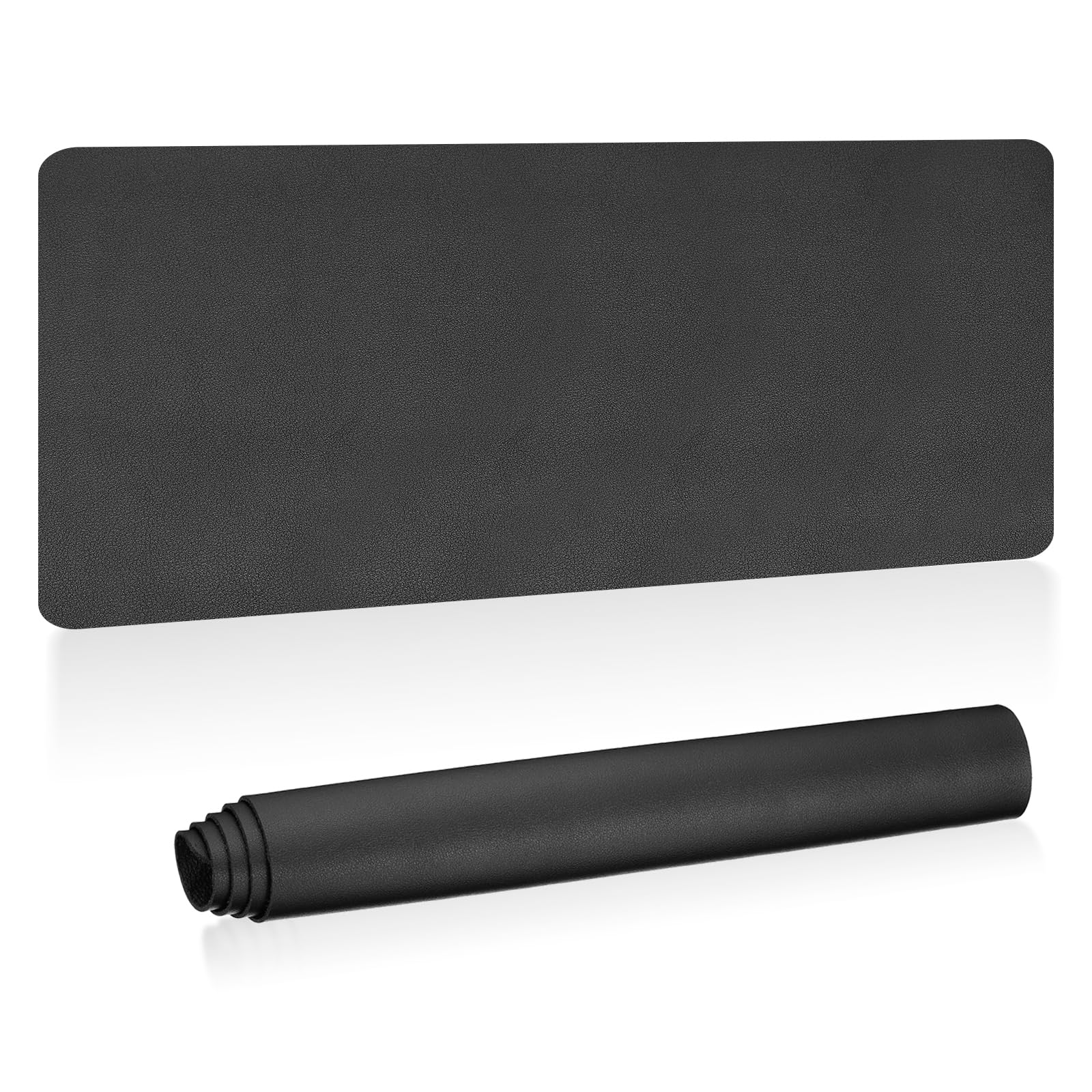 PATIKIL Large Desk Mat, 48"x17" Non-Slip Waterproof PU Leather Large Desk Pad Large Desktop Protector Cover Dual Sided Desk Pad for Office Home Work Study, Black