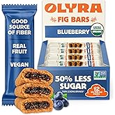 Olyra: Blueberry Fig Bars (12), Organic Low Sugar High-Fiber Energy Snack