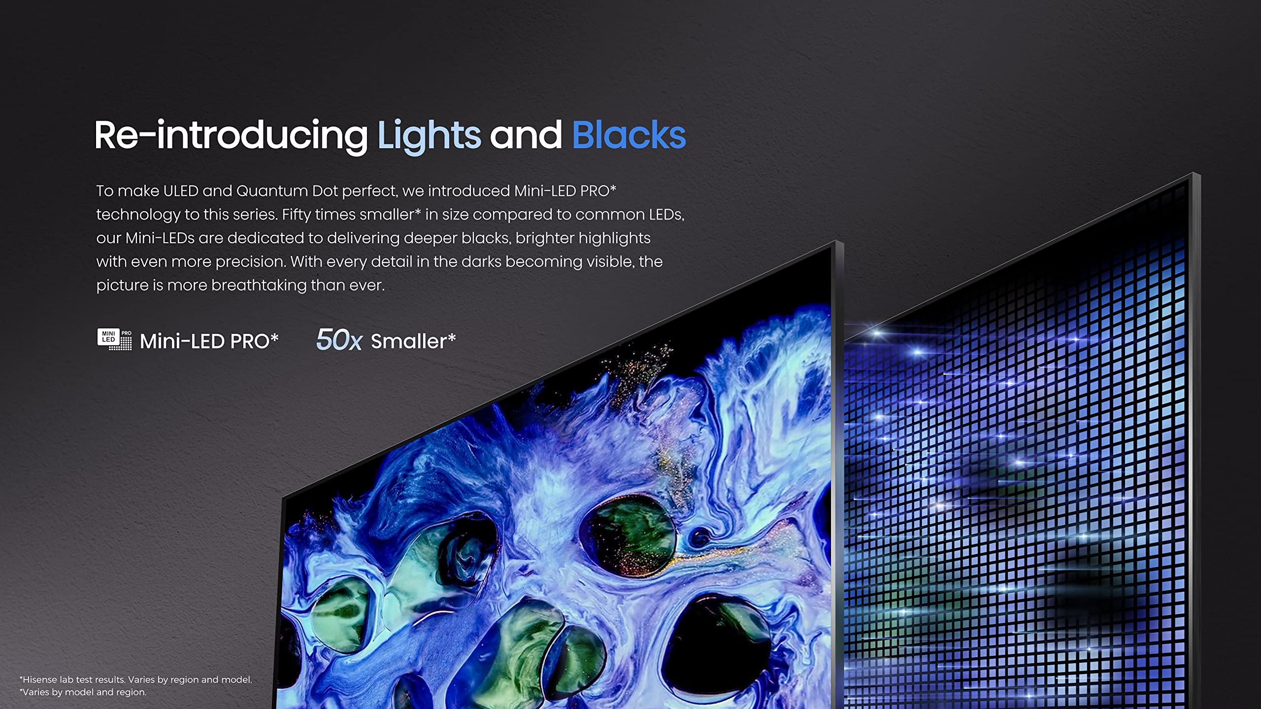 Hisense 55U8H QLED U8H Series Quantum 4K ULED Mini-LED 55-Inch Class Google Smart TV with Alexa Compatibility, Quantum Dot, 1500-Nit HDR10+, Black