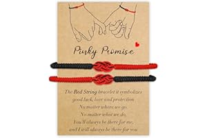 PEALICIOUS Red String Bracelet for Women, Easter Basket Stuffers for Girls Pinky Promise Bracelet as Easter Gifts, Father and