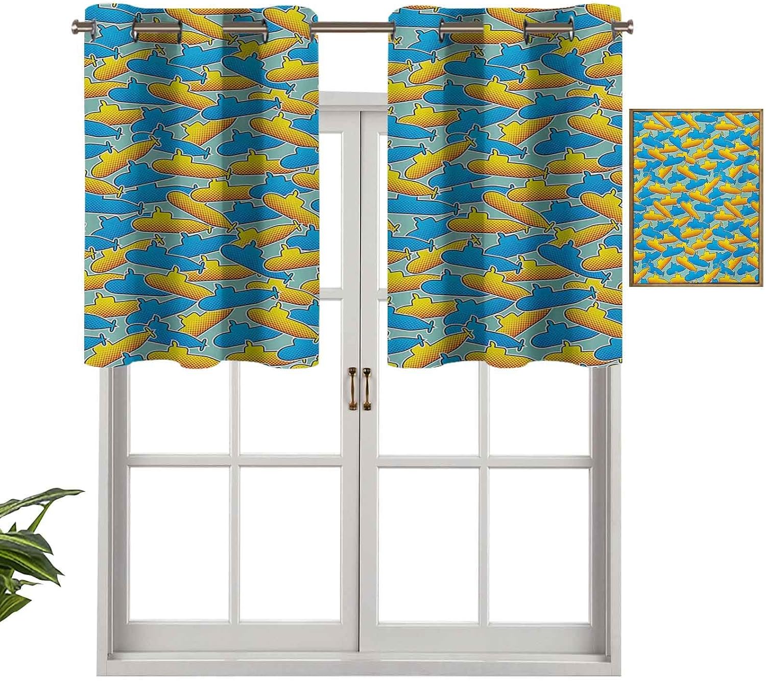 Hiiiman Cortinas opacas con aislamiento térmico para decoración del