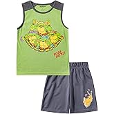 Nickelodeon Teenage Mutant Ninja Turtles Boys Tank Top and Short Set for Toddler and Big Kids