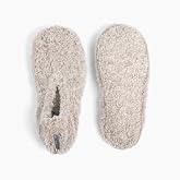 Brookstone Plush Footie Slippers for Women with Memory Foam Insole | Ultra-soft sherpa; non-skid sole; one size fits most; machine washable; women's indoor slippers
