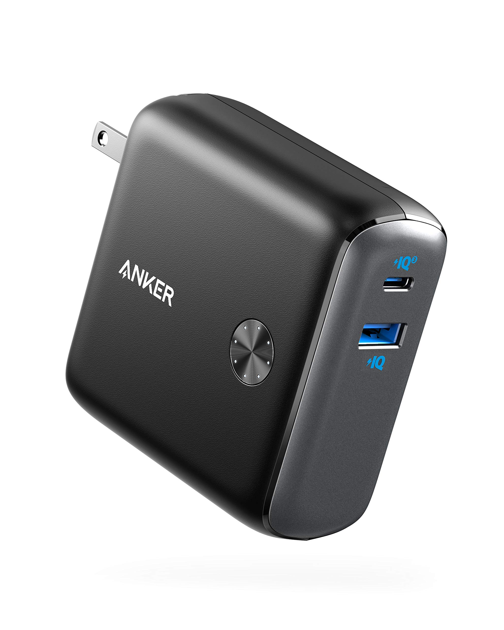 Anker PowerCore Fusion 10000 (9700mAh 20W PD モバイルバッテリー搭載USB充電器) 【コンセント一体型/折りた