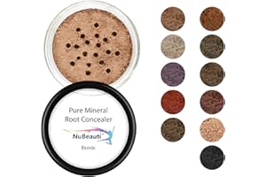 Root Touch Up Powder - 11 True-to-Nature Shades - Zero Fragrance, Talc or Parabens - Hairline Concealer by NuBeauti (Without Brush, Blonde)