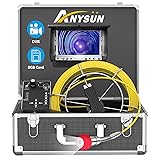 Sewer Camera,165ft Plumbing Drain Camera with DVR