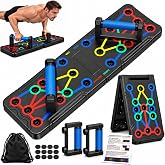 Push Up Board,Foldable Pushup Board for Man,Portable 30 in 1 Push Up Bar | Multifunctional Pushup Handles for Floor at Home Gym,Professional Strength Training Equipment For Men/Women,Gift for Friend
