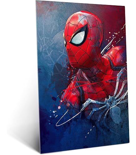 Amazon.com: Displate Metal Poster Marvel Spider-Man Swings Wall