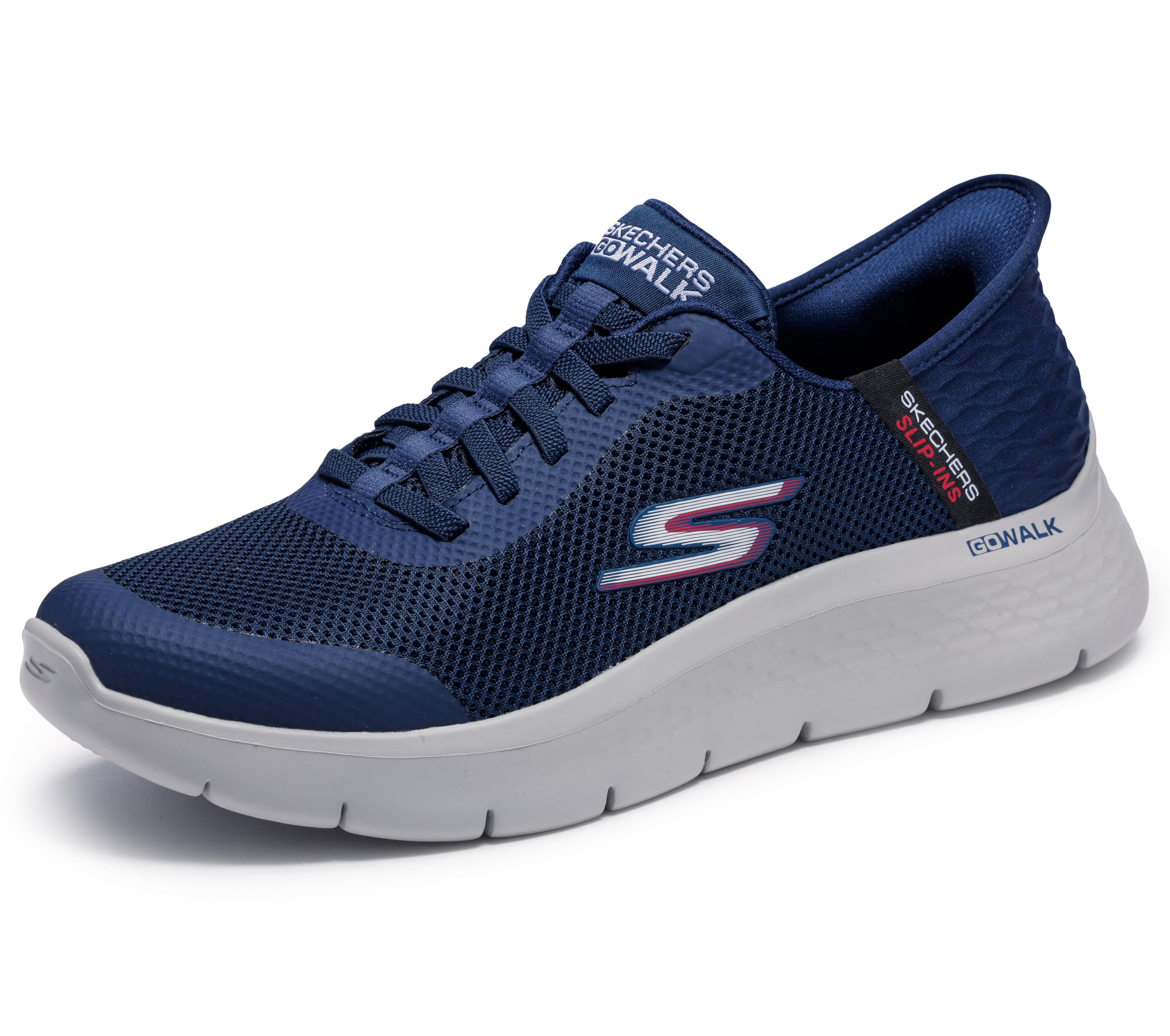 Skechers Men's Go Walk Flex Hands Up Hands Free Slip-Ins Sneaker, Navy 7 Image