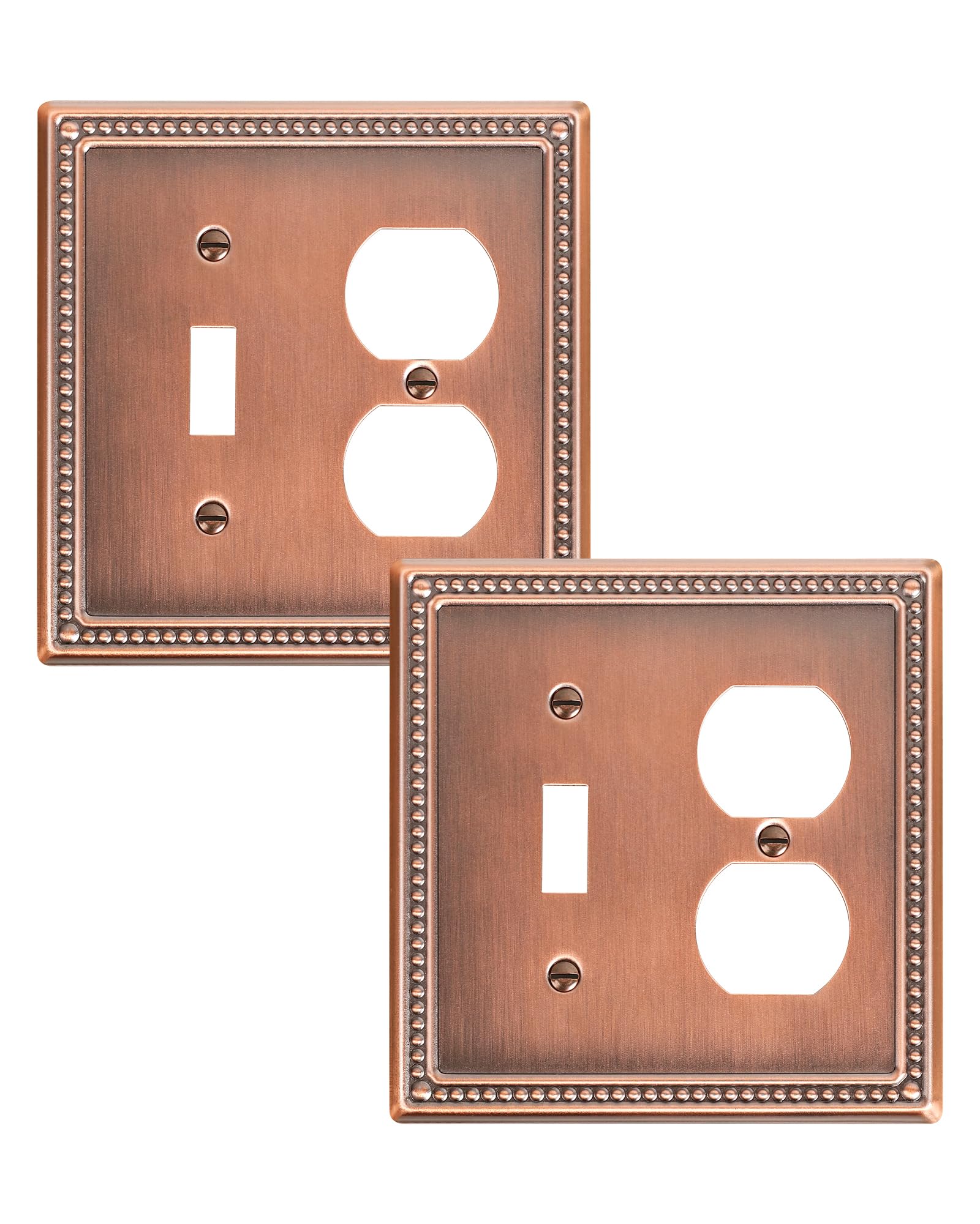 TREEWELL 2-Pack Combo Toggle/Duplex Light Switch