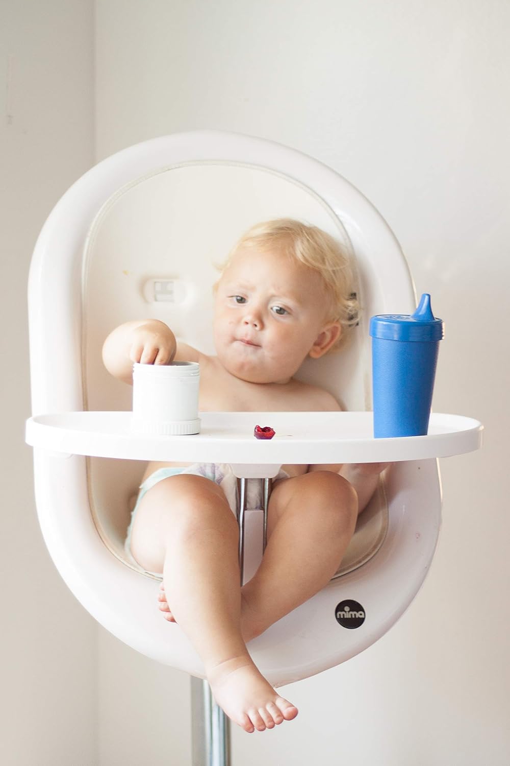 Re-Play Made in The USA 4pk No Spill Cups for Baby, Toddler, and Child Feeding in Bright Pink, Blush, Purple and Amethyst | Made from Eco Friendly Heavyweight Recycled Milk Jugs | (Princess+) : Baby