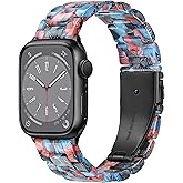 Pleixiu Compatible With Apple Watch Band 38mm 40mm 41mm 42mm 44mm 45mm 46mm 49mm Lightweight Resin For iwatch Ultra 3 2 Series 11 10 SE Series 9 8 7 6 5 4 3 2 1 Apple Watch Bands for Women Men