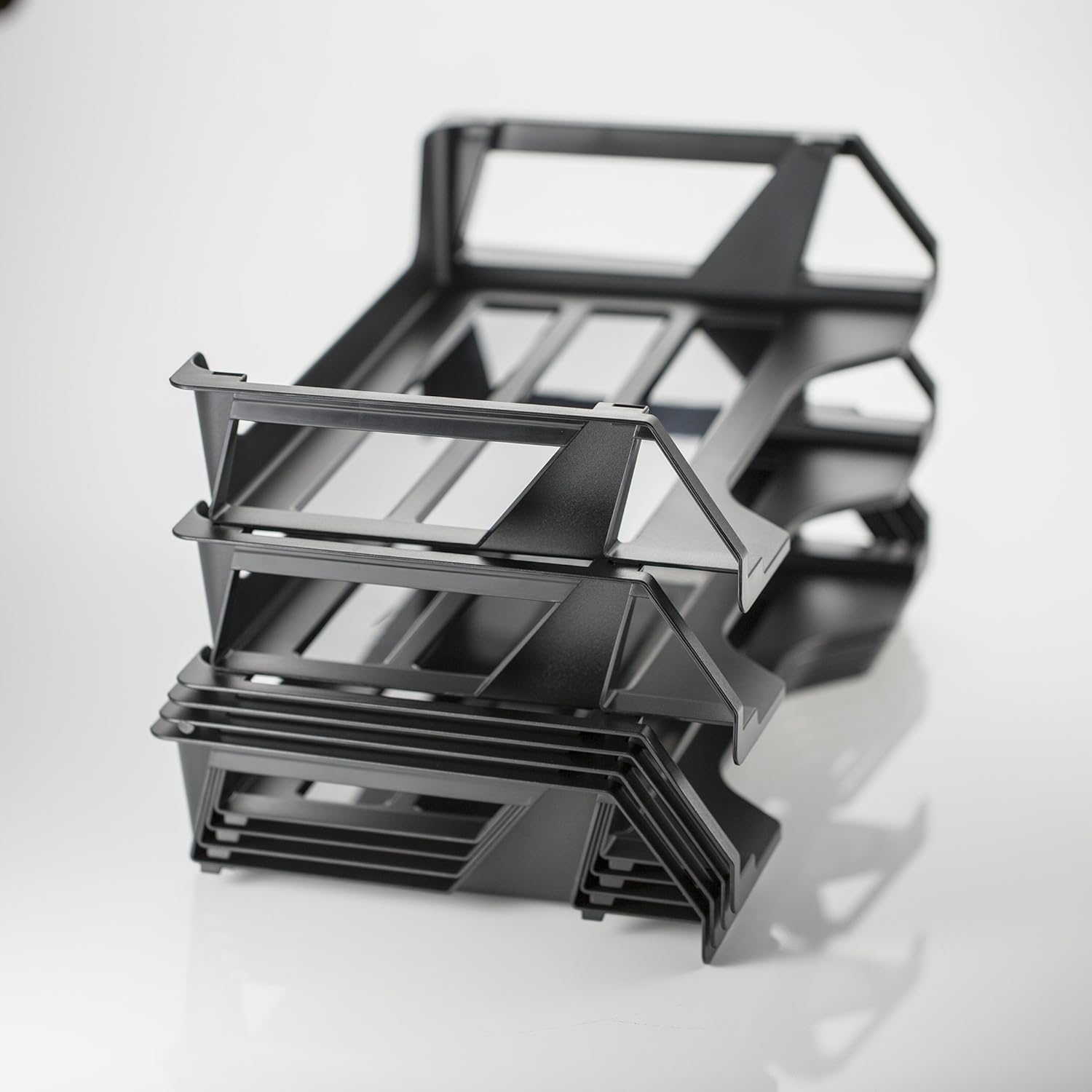 Officemate OIC Achieva Side Load Letter Tray, Recycled, Black, 6 Pack (26212) : Office Desk Trays : Office Products