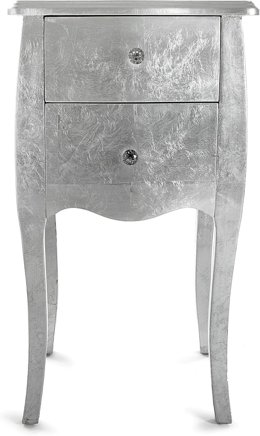 Versa Cagliari Mesa Cómoda Madera Blanco 40x35x71 cm Muebles leucom