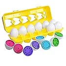 Kidzlane Color Matching Egg Set - Toddler Toys - Educational Color & Number Recognition Skills Learning Toy