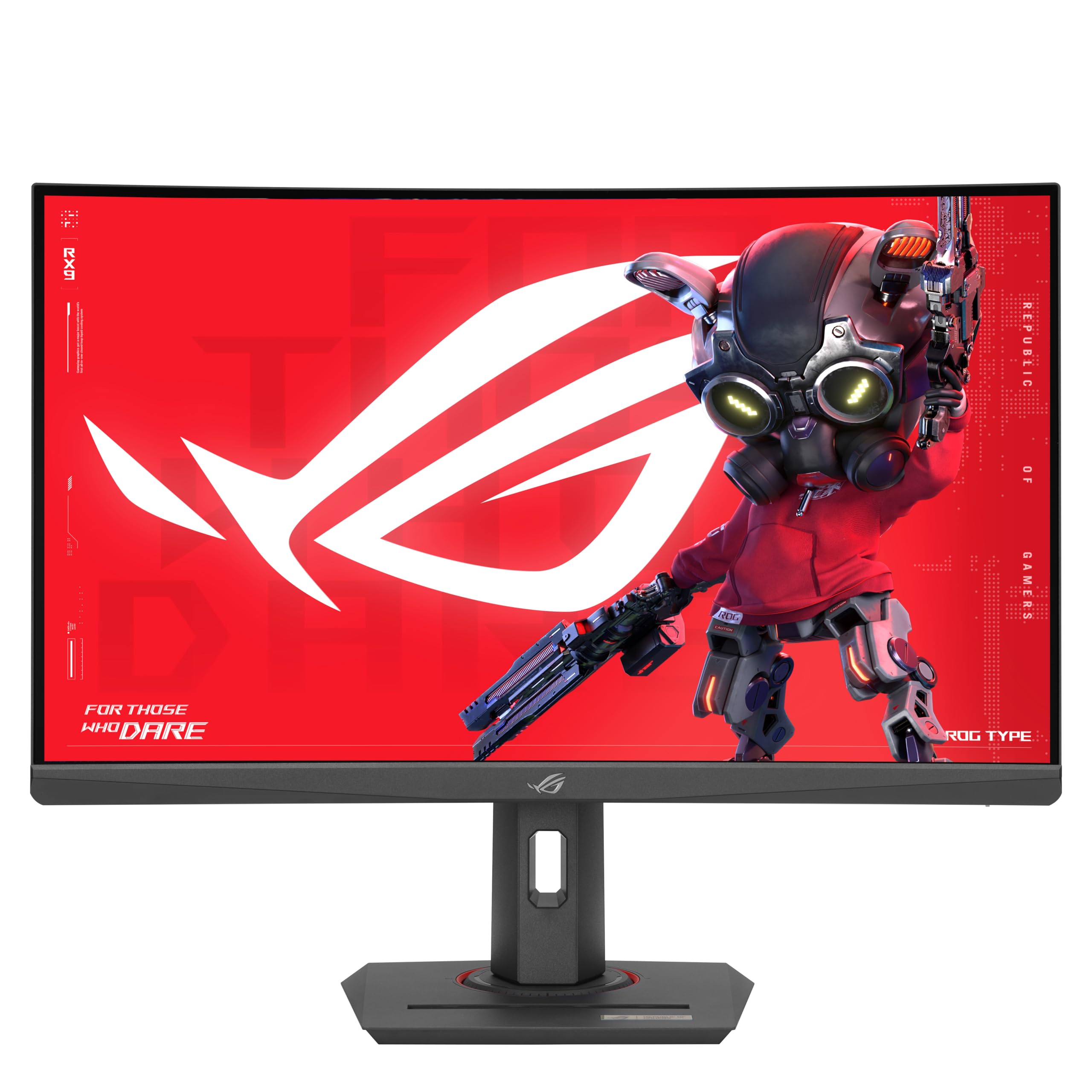 ASUS ROG Strix XG27WCS Monitor Gaming Curvo da 27” pollici 2560x1440, 180 Hz, 1ms (GTG), Fast VA, Extreme Low Motion Blur Sync, USB Type-C, FreeSync, DisplayWidget Center, HDR, Nero