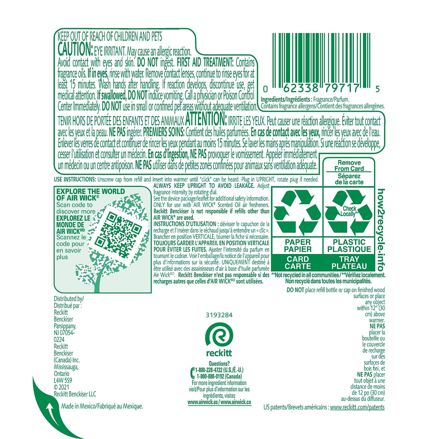 Air Wick Scented Oils 0+2 Fresh Waters