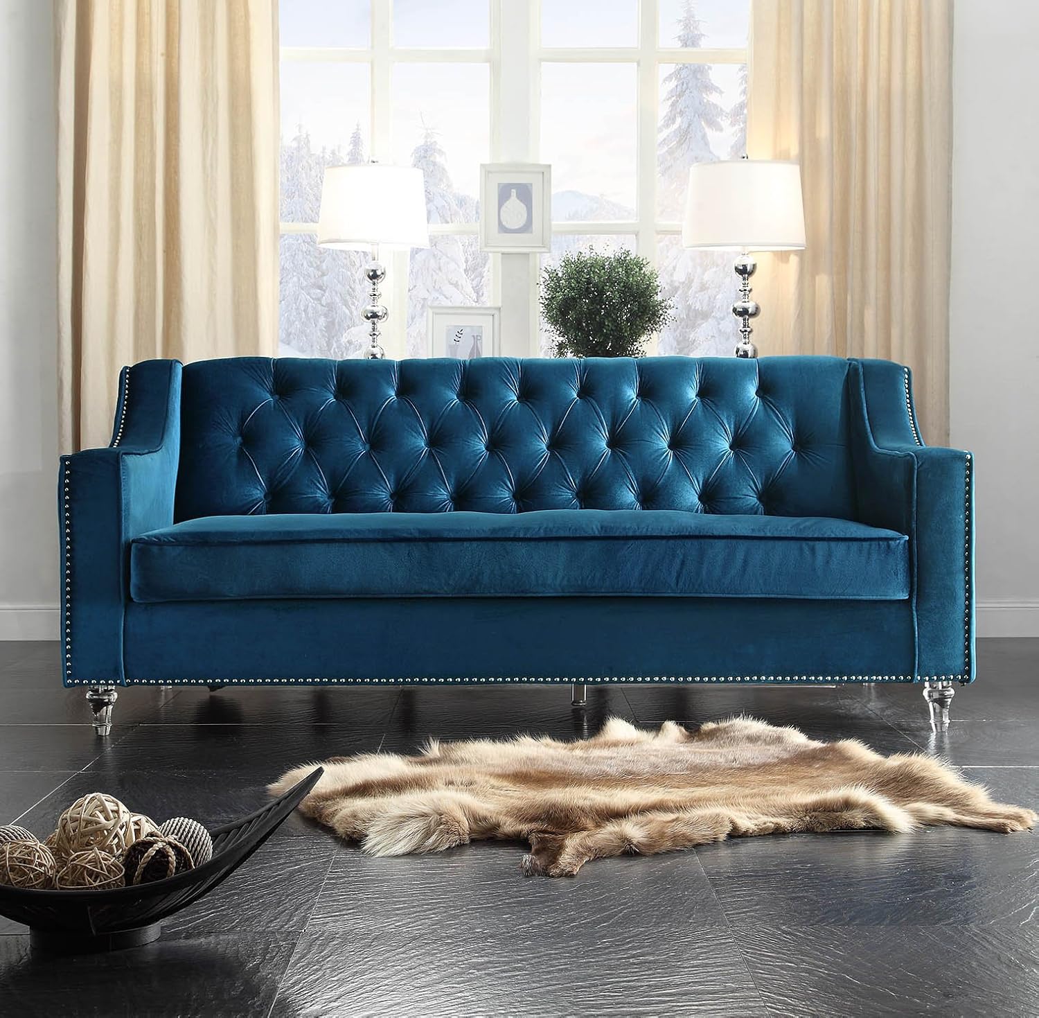 Best button tufted sectional sofa