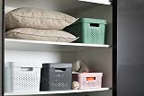 Curver Infinity Dots Set of 4 Storage Baskets 4.5 Litre Pink view 3