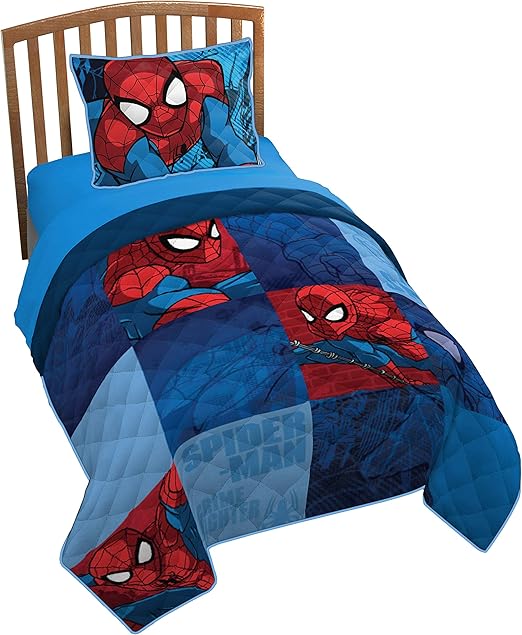 Amazon Com Jay Franco Marvel Spiderman Burst Twin Full Quilt