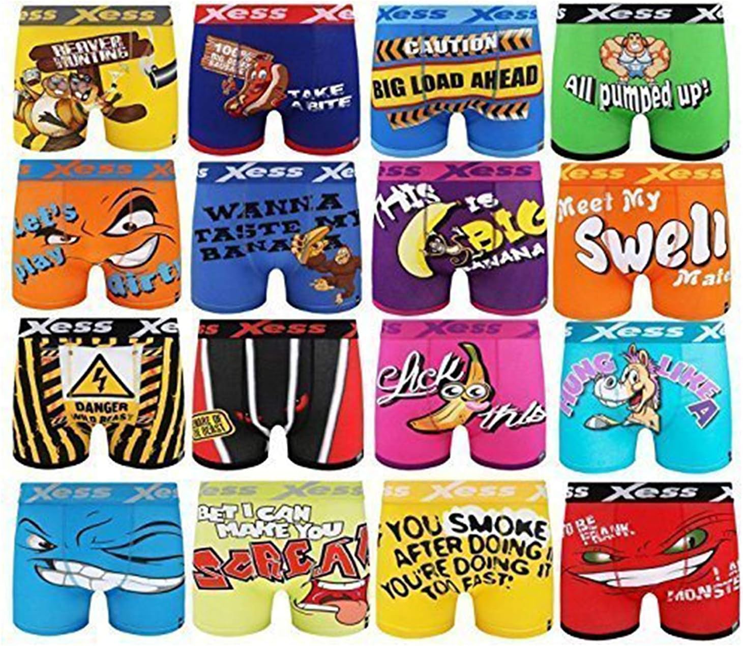 Men Funny Shorts Designer Novelty Random Gift Boxer Briefs & Shorts Underwear Pants Beaver Hunting
