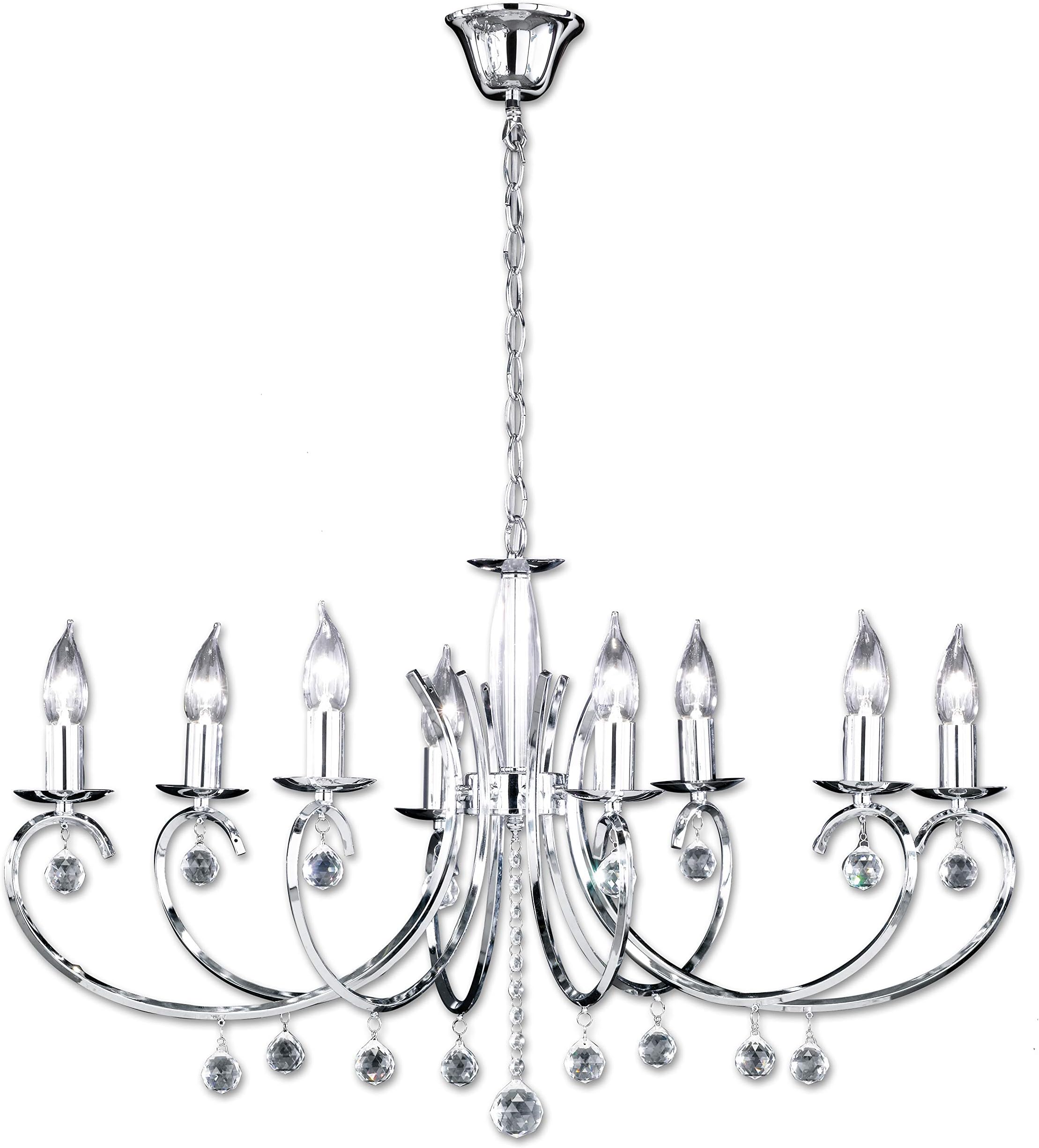 '"Sala 8-Bulb Chandelier Colour: Chrome