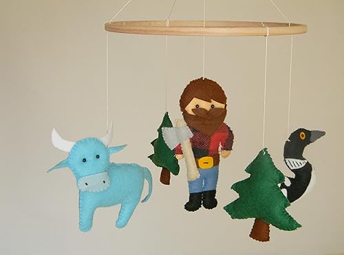 buffalo plaid baby mobile