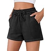 ANRABESS Womens Sweat Shorts Summer Casual Loose Athletic Workout Drawstring Comfy Running Shorts Beach Vacation Clothes