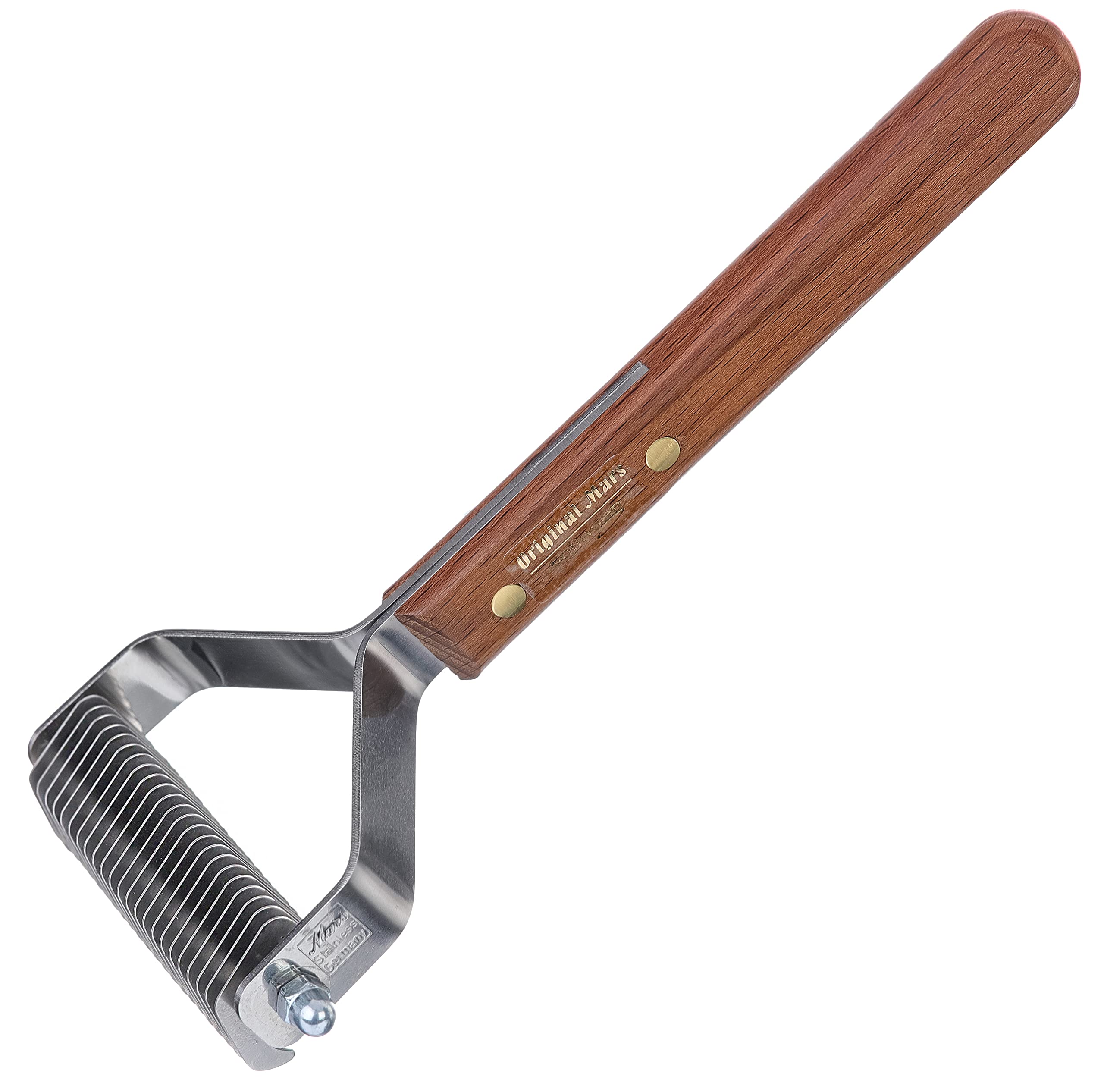 Mars 22-Blade Coat King Rake, Wide: Dog Grooming Brush for Coarse Hair