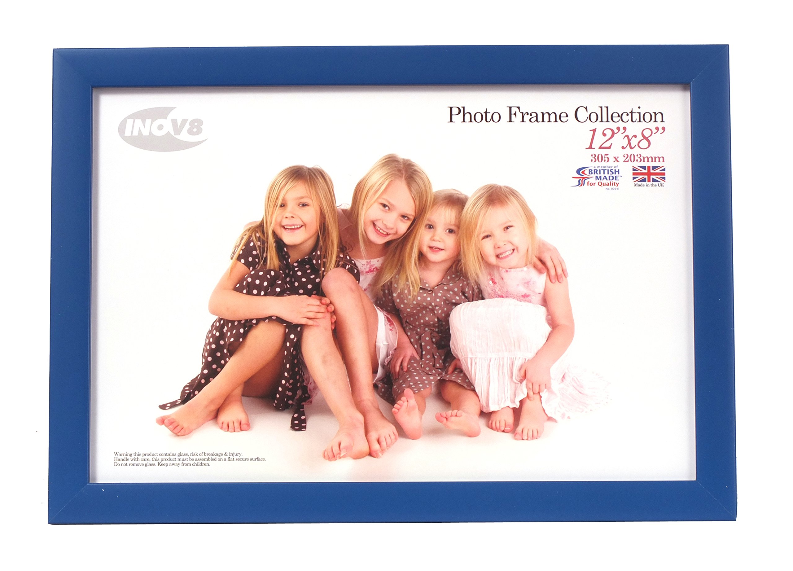 Inov8 PFVS-ROBL-128 British Made Traditional Picture/Photo Frame, Royal Blue, 12x8 Inch — image 1