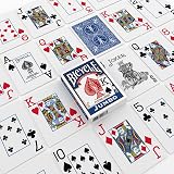 Bicycle Jumbo Standard Playing Cards Two Decks Red Blue Air Cushion Finish view 4