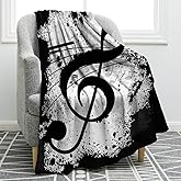Jekeno Music Note Gifts Blanket for Women Men, Throw Blankets for Teacher Adult Kids Girls Boys Music Lovers Gifts, Decor for Home Bed Couch