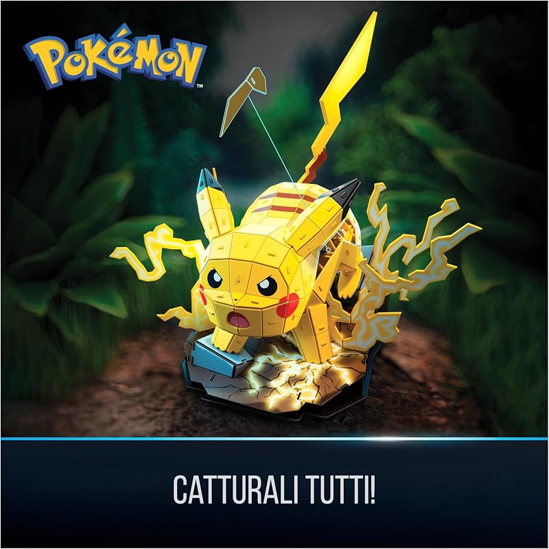 , Pokémon Pikachu, Kit di Modellismo 3D, Puzzle per Adulti, 12+