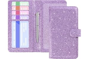 ACdream Checkbook Cover, Leather RFID Blocking Check Book Wallet