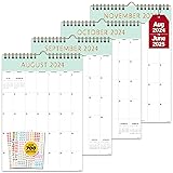 Decorably Wall Calendar Portrait - 18 Month 2024