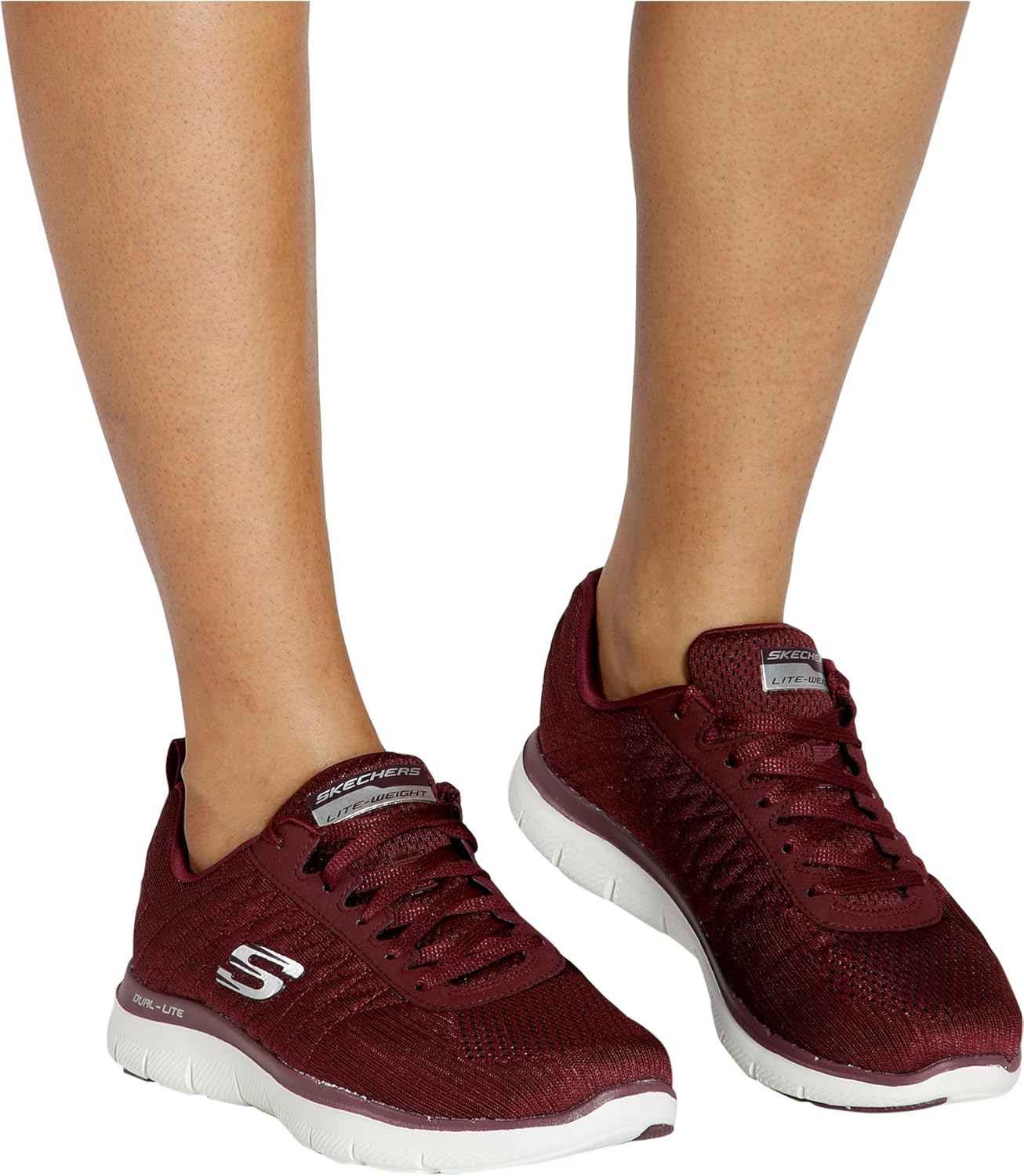 Skechers running femme bordeaux Clearance