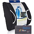 FSA/HSA Eligible, Vaunn Medical Seat Cushion, Lumbar Back Support Pillow for Office Chair with Removable Firm Insert