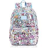 Tokidoki Unicorno Backpack Laptop Backpack for Women, Cartoon Blue Backpack Large Carry on Backpack College Bookbag Casual Daypack for Travel Outdoor Sports Hiking(Candy Carnival)