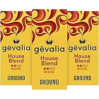 Gevalia House Blend Medium Roast Ground Coffee (12 oz Bag, Pack of 3)