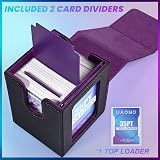 UAONO Card Deck Box MTG Commander Display Holds 100+ Cards PU Leather view 5