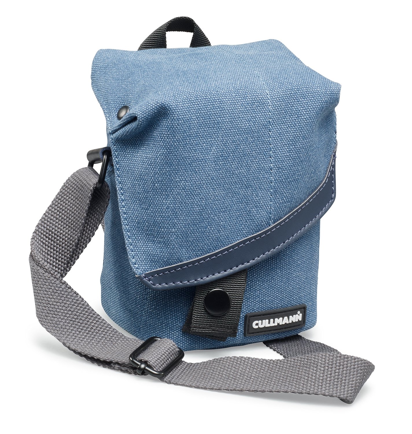 CULLMANN - 98181 - MADRID TWO Vario 200 canvas blue Camera bag with shoulder strap for CSC cameras - - Inner Dimensions: 90x140x75mm