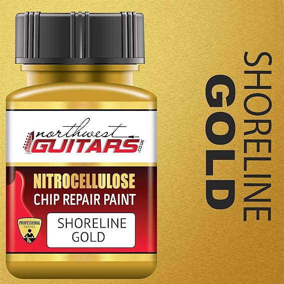 Touchup Pot 50ml Shoreline Gold Nitrocellulose Chip Repair Guitar