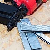 Sourcing Map 20 Gauge Narrow Crown Staples 0.52in x 0.44in Galvanized 2000Pcs view 4