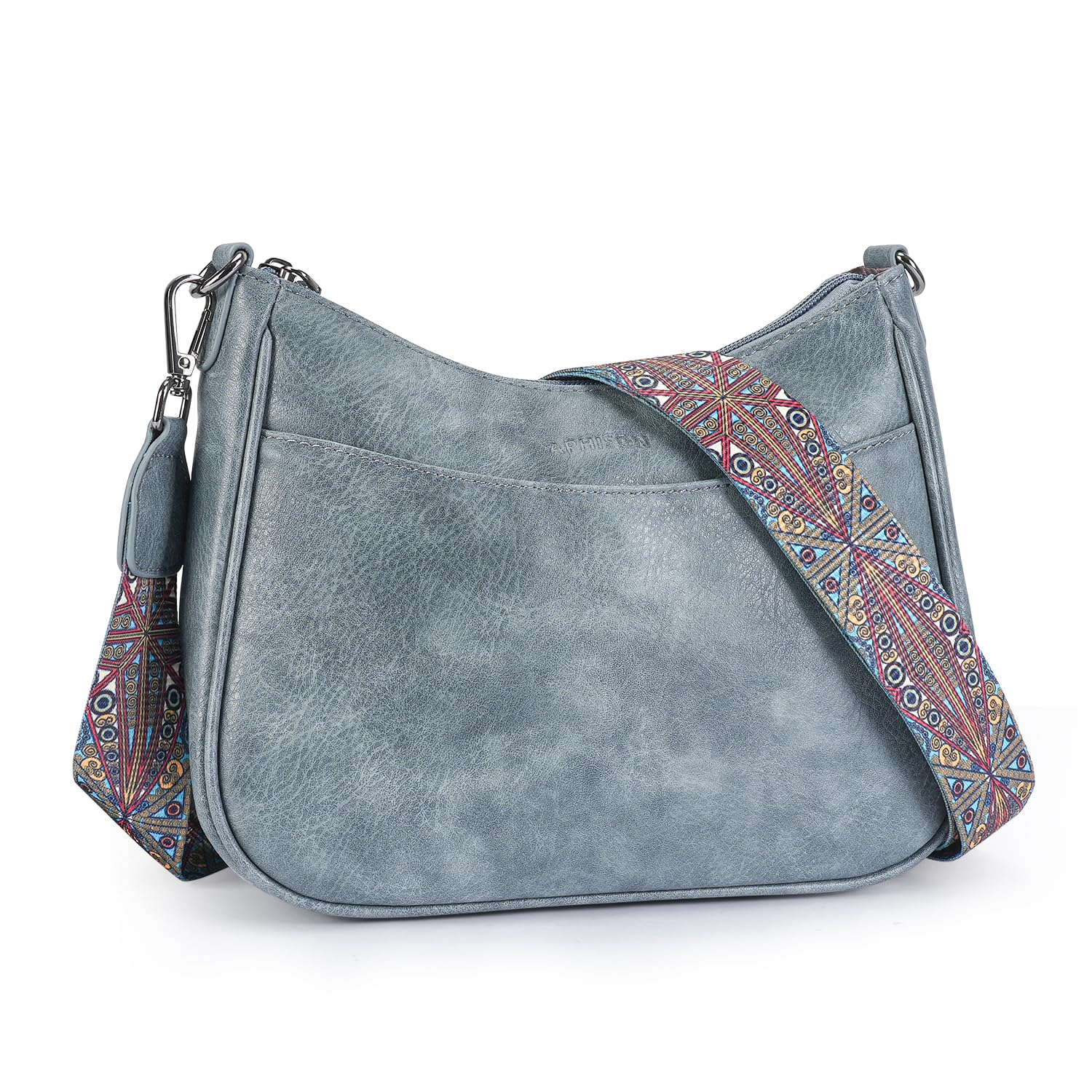 APHISON Trendy Leather Crossbody Purse with Adjustable Strap, Women's Shoulder Handbag