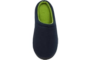 Skysole Boys Fleece Clog Slipper with Rugged Outsole