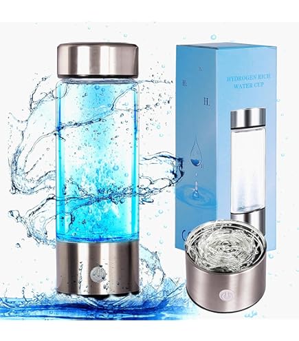 Amazon.com: Bntuk Hydrogen Water Bottle, Portable Rechargeable