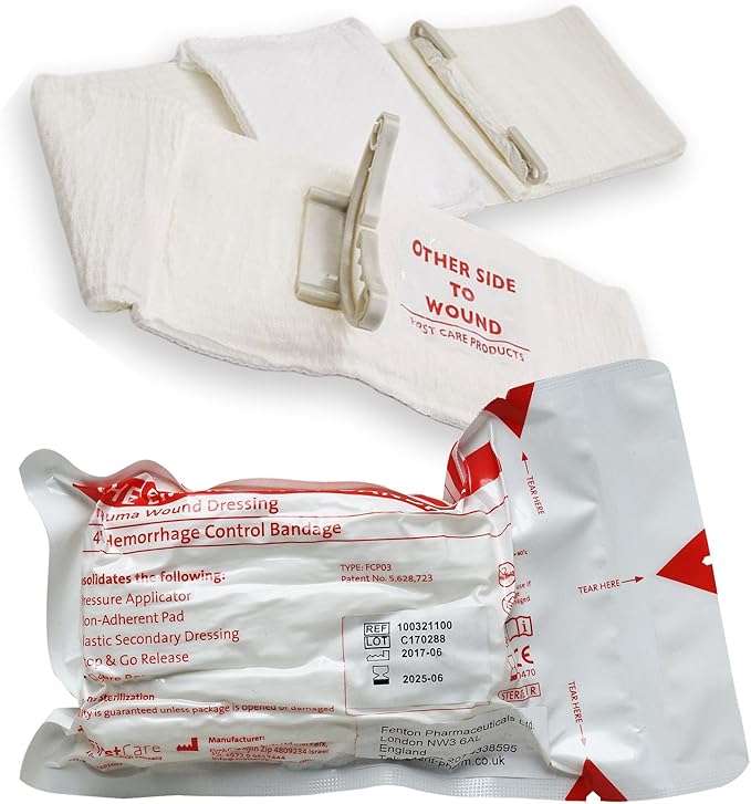 Bleed Control Haemostatic Israeli Trauma Wound FFD Field Bandage