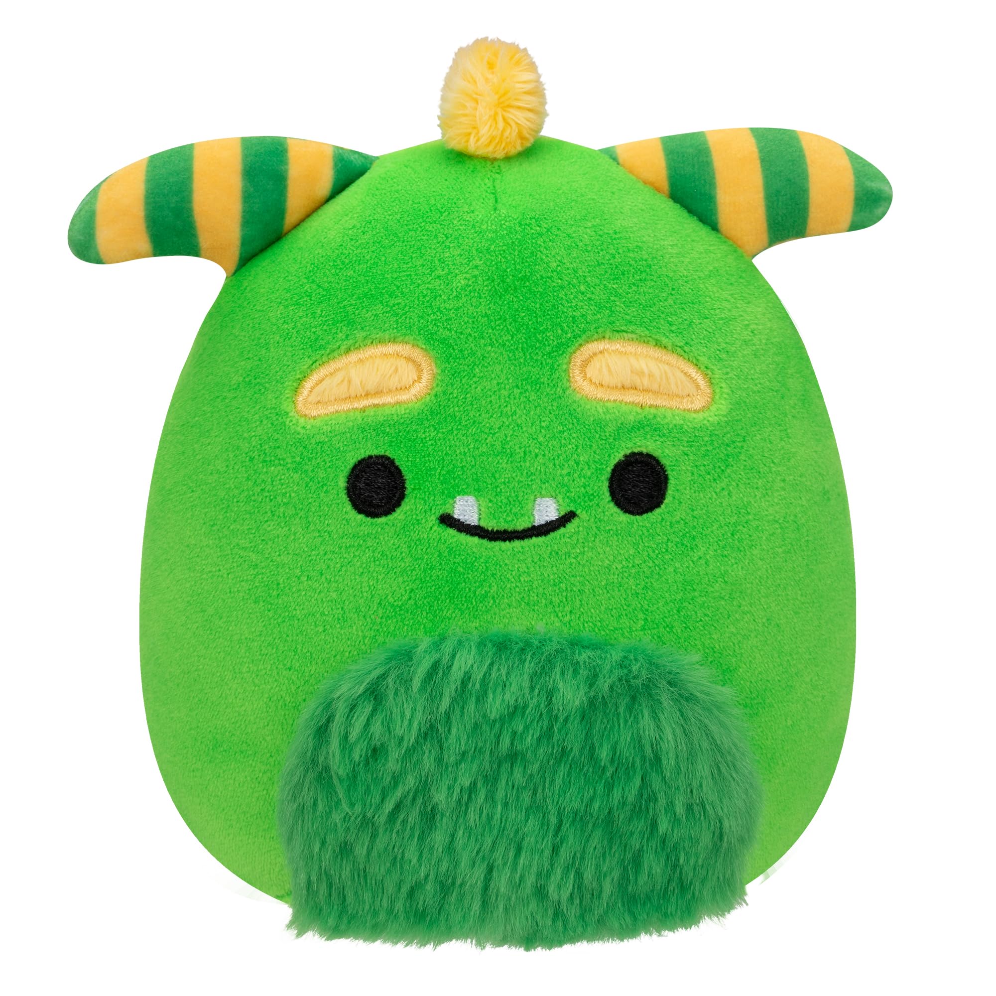 Squishmallows Original 7.5-Inch Callum Green Monster with Fuzzy Belly - Large Ultrasoft Official Jazwares Plush