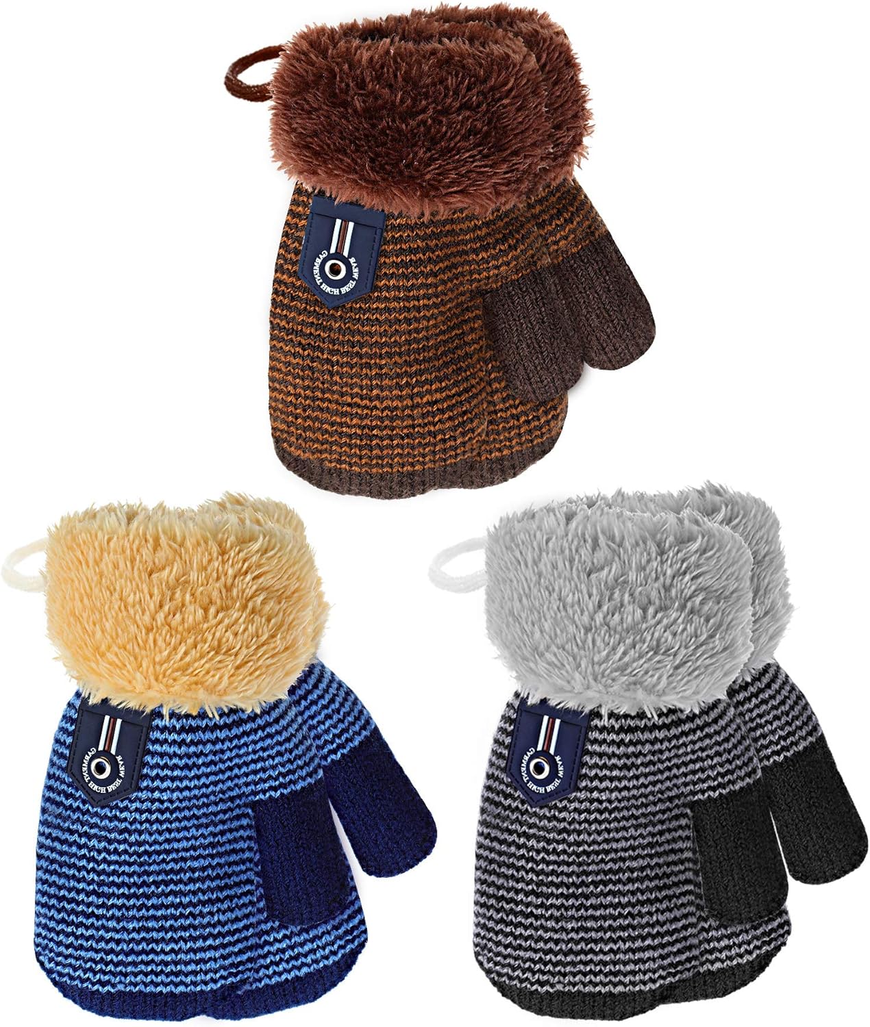 Kinder Winter-Fäustlinge Mit Fleece-Futter - Warm & Weich